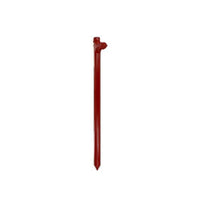 5/8" x 12" Tent Stake - Hot Forged Tent Pin - Red | Military-Approved