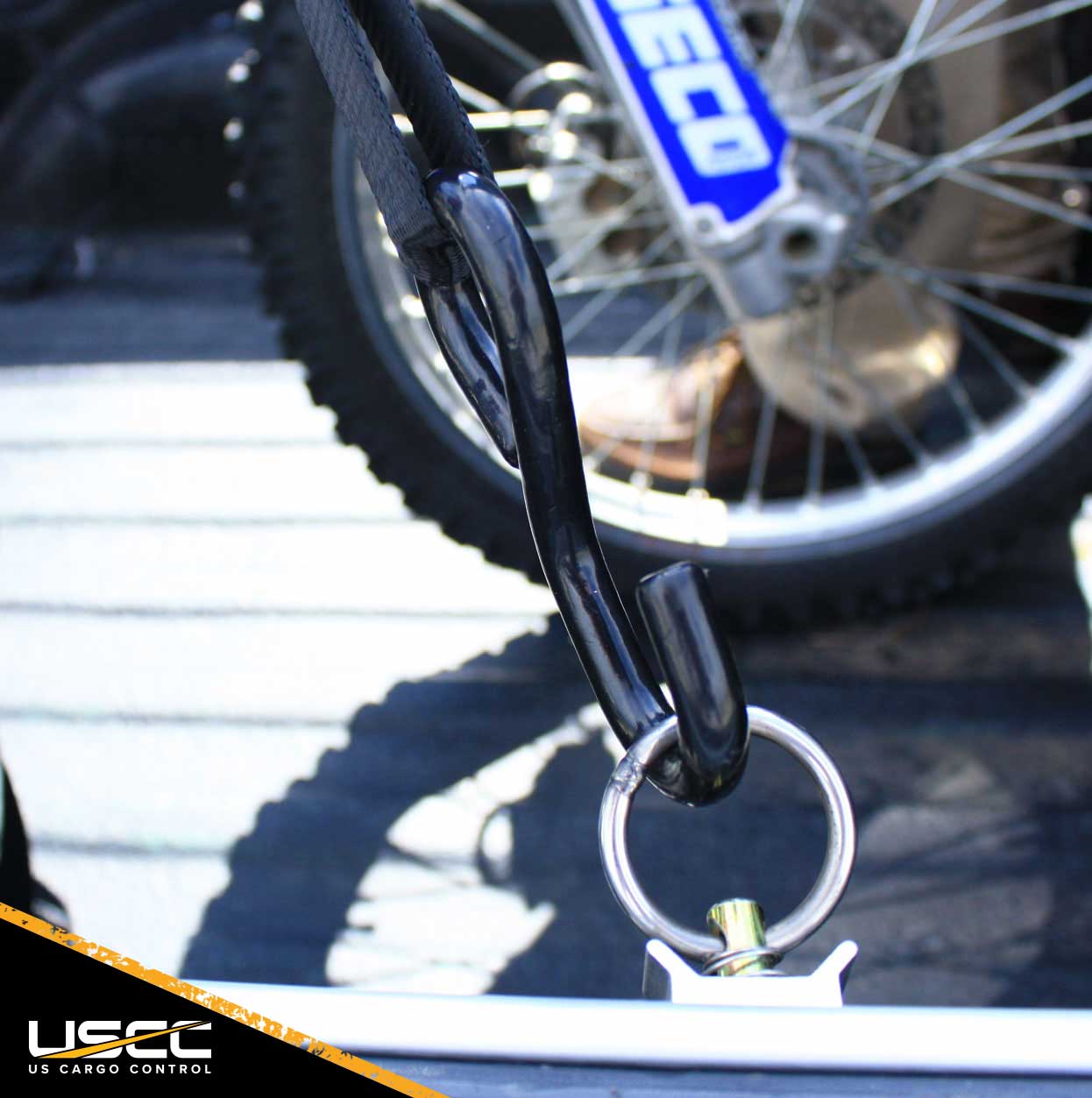 1" x 6' Ratchet Strap with S-hooks - Motorcycle Tie Down Straps | 2,500 lbs. BS