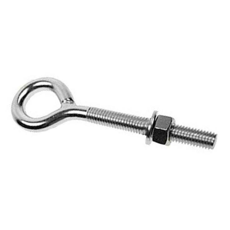1/4" x 6" Stainless Steel Type 316 Welded Eye Bolt