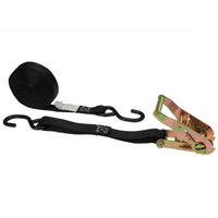 1" x 10' Ratchet Strap with S-Hooks - Motorcycle Ratchet Strap
