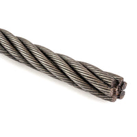 1" 6x19 Bright Wire Rope - EIPS IWRC | Linear Foot - Domestic