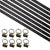 8' L Track Tie Down System Kit | Black Aluminum L-Track | 2-Pack