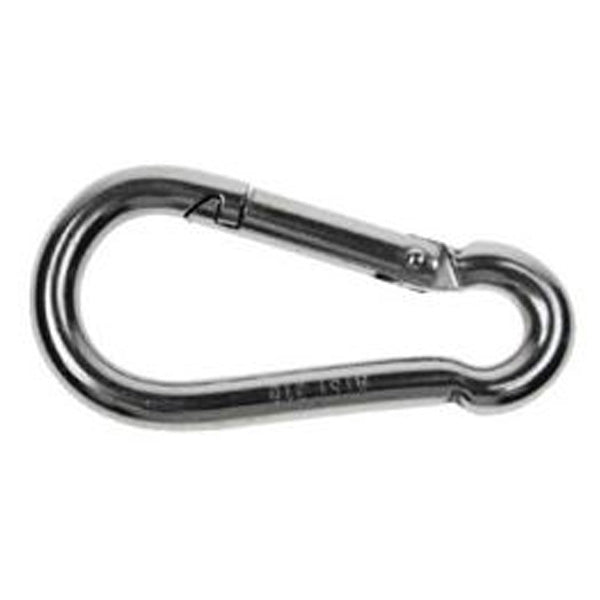 3/8" Snap Hook Carabiner | 3-15/16" Length | Zinc-Plated