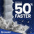 50% faster installation than wedge anchors