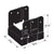 Simpson Strong-Tie ABA44PC 4x4 Adjustable Post Base - Black Powder Coat, ZMAX