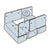 Simpson ABA46Z Rough Cut 4x6 Adjustable Post Base illustration