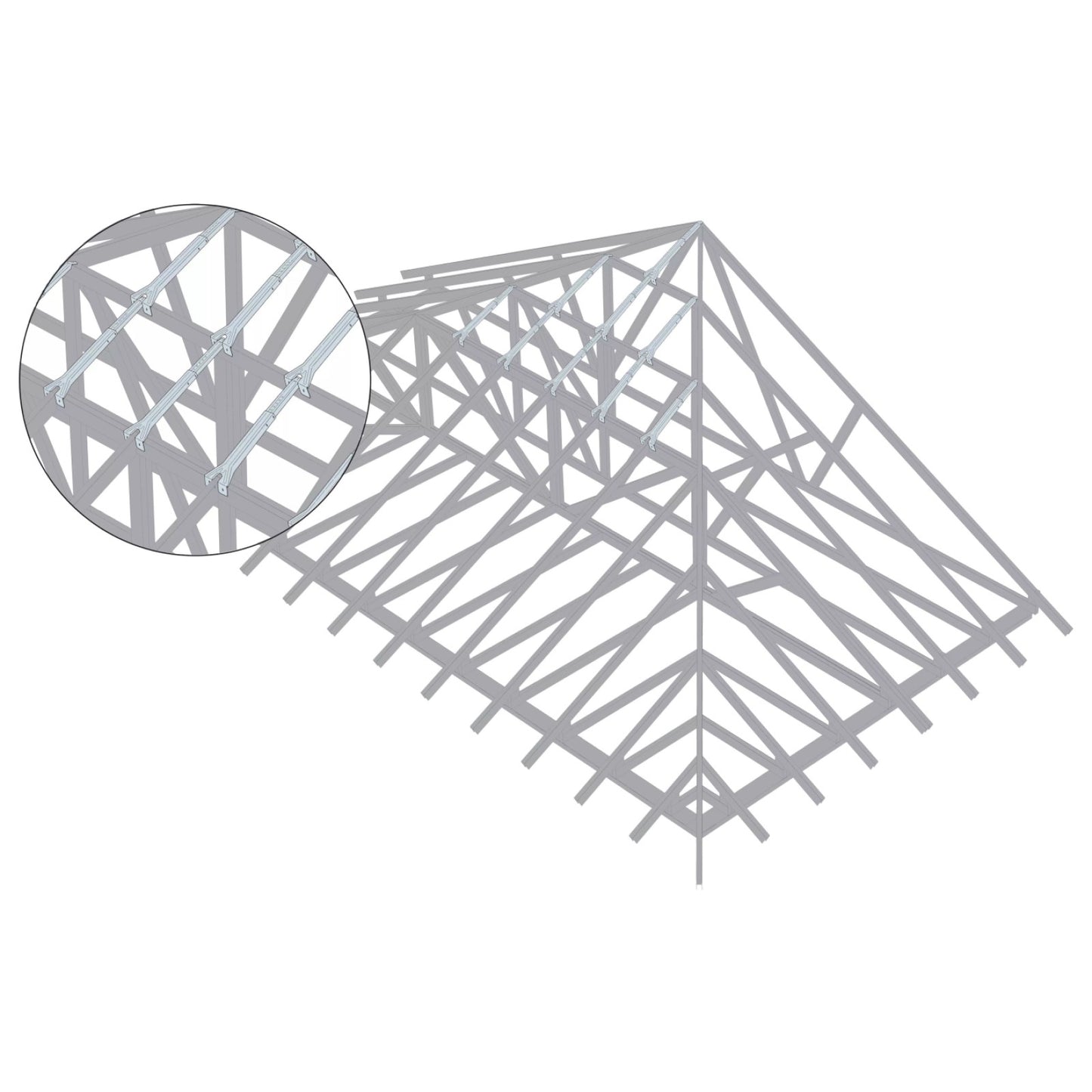 Simpson AHEP Adjustable Hip-End Purlin - Galvanized