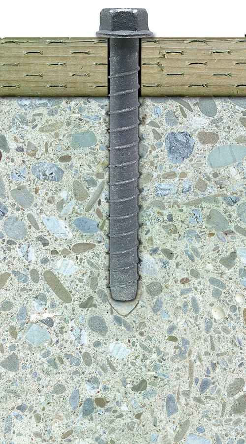 1/4" x 3-1/2" Strong-Tie THDB25312H Titen HD Screw Anchor, Zinc, Pkg 50