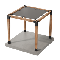 Simpson Strong-Tie B-SAGEG8X8(6X) Sage System DIY 8x8 Pergola Bundle with 8x8 Gray Sunshade