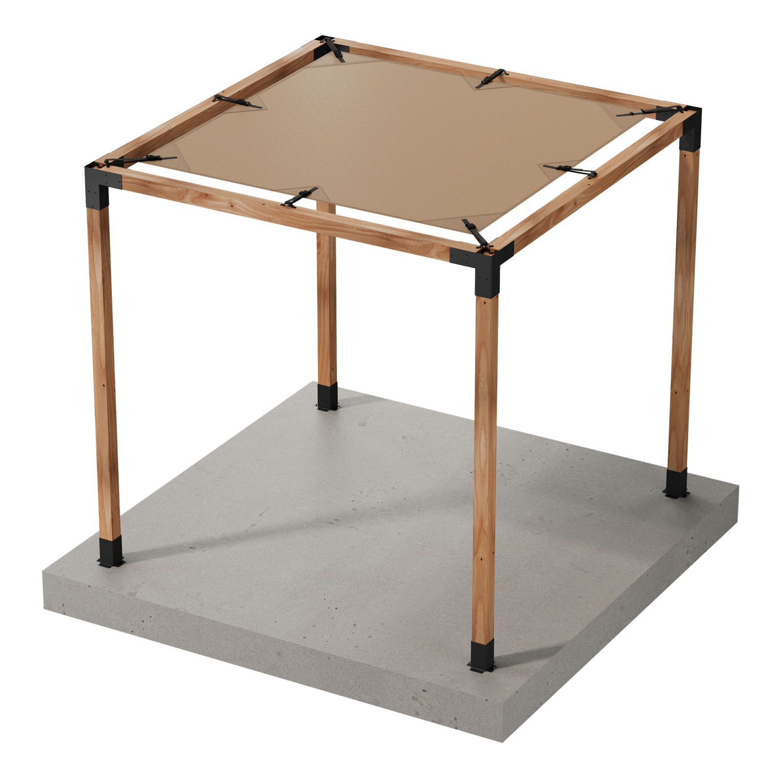 Simpson Strong-Tie B-SAGET8X8(4X) 8x8 Sage Pergola Kit with Tan