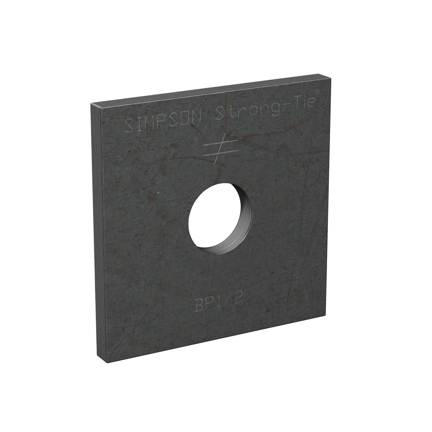 2" x 2" Simpson BP 1/2 Bearing Plate for 1/2" Bolt - Plain