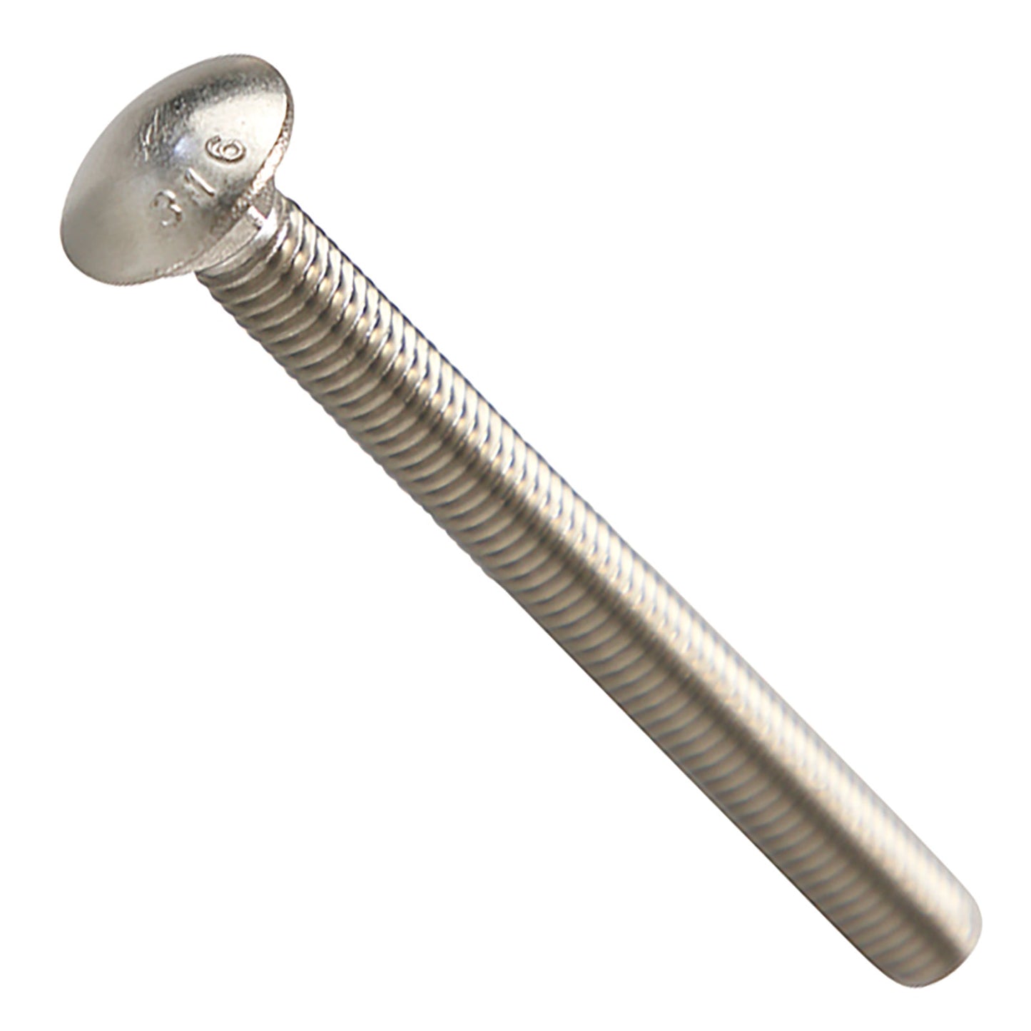 3/8"-16 x 4" Conquest Carriage Bolt - 316 Stainless Steel