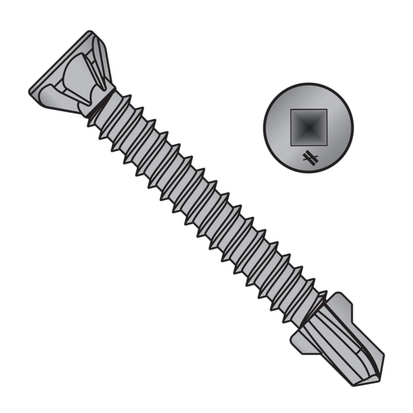 Quik Drive CBSDQ Sheathing-To-CFS Screw, Quik Guard Coating