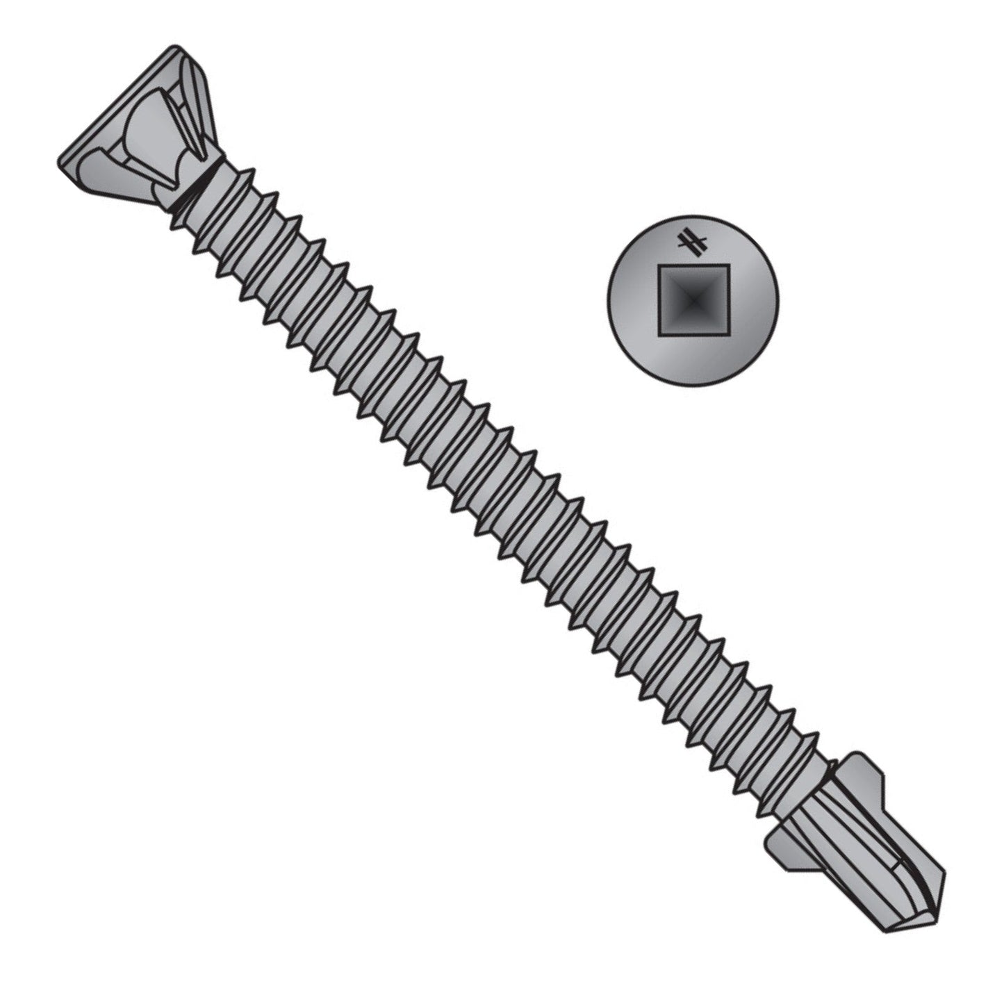 Quik Drive CBSDQ Sheathing-To-CFS Screw, Quik Guard Coating
