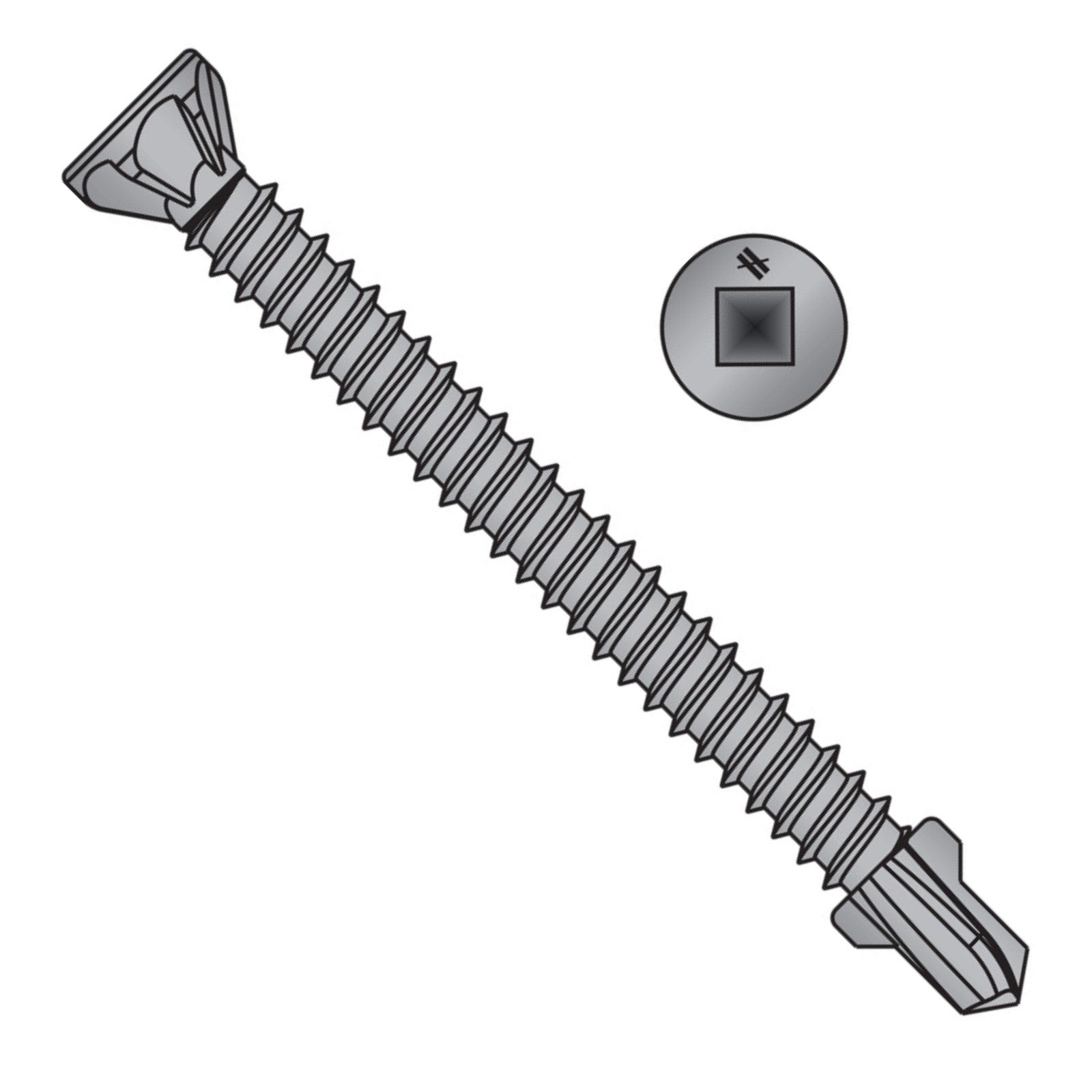 Quik Drive CBSDQ Sheathing-To-CFS Screw, Quik Guard Coating