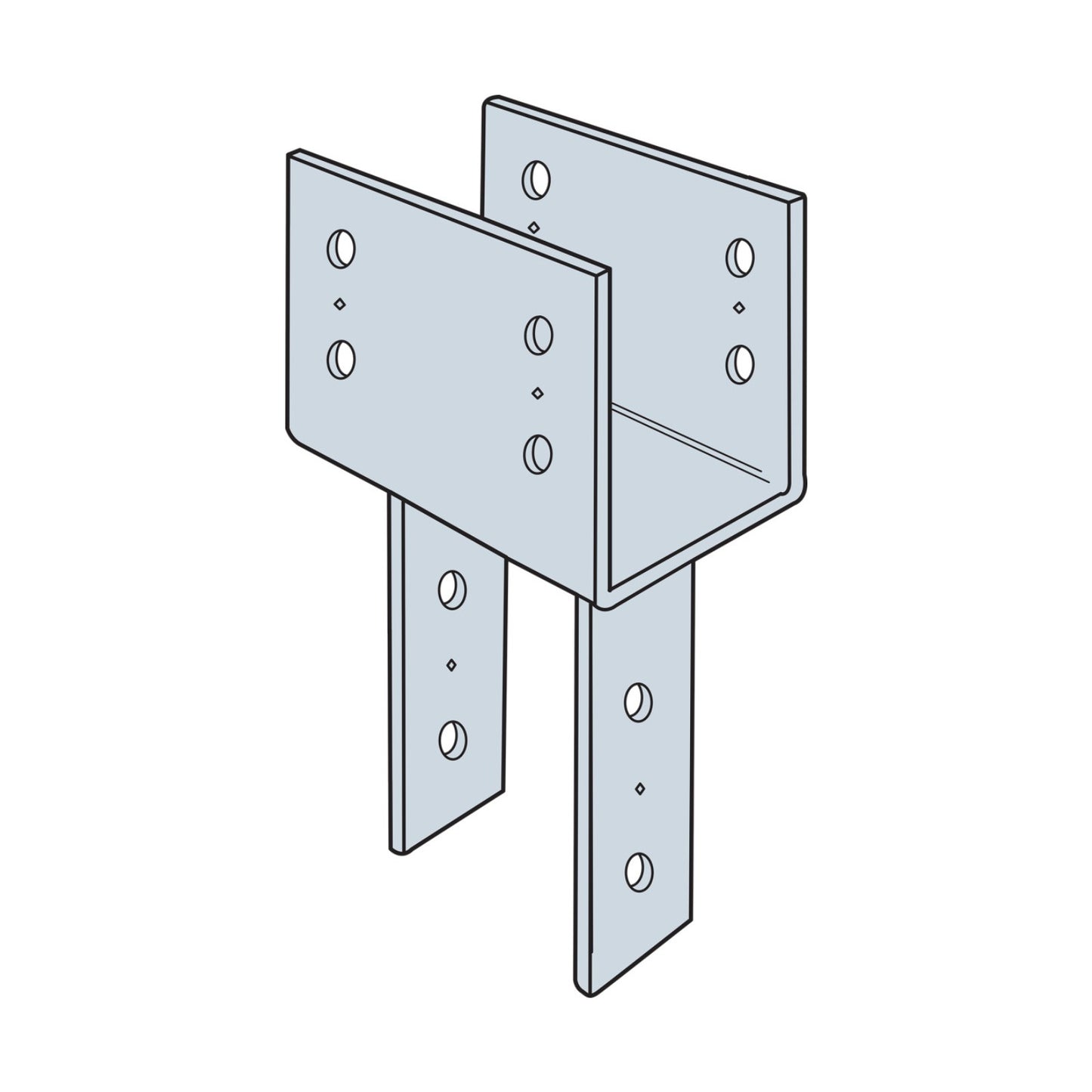 Simpson CC66HDG Column Cap - Hot Dip Galvanized