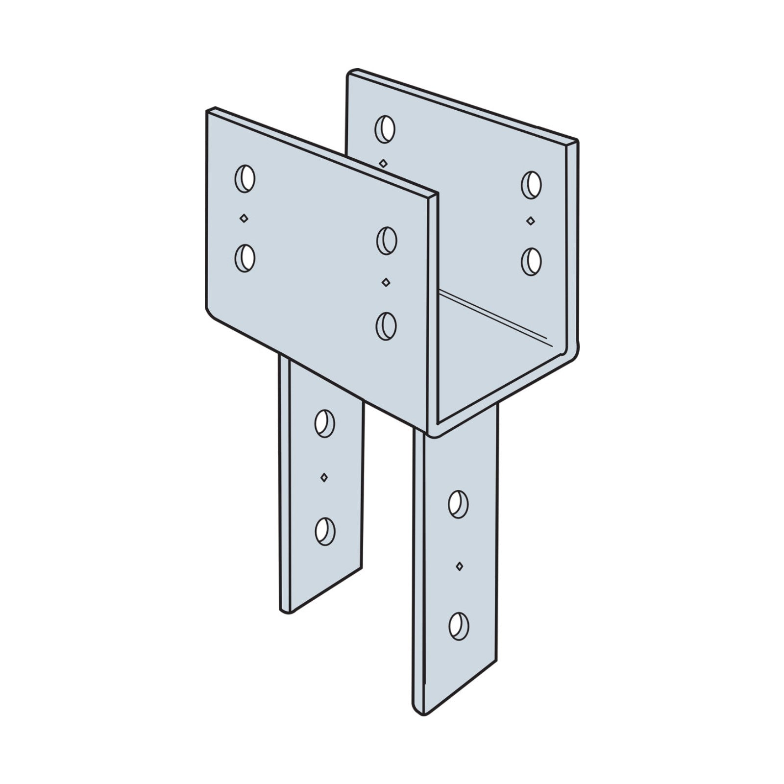 Simpson CC66HDG Column Cap - Hot Dip Galvanized