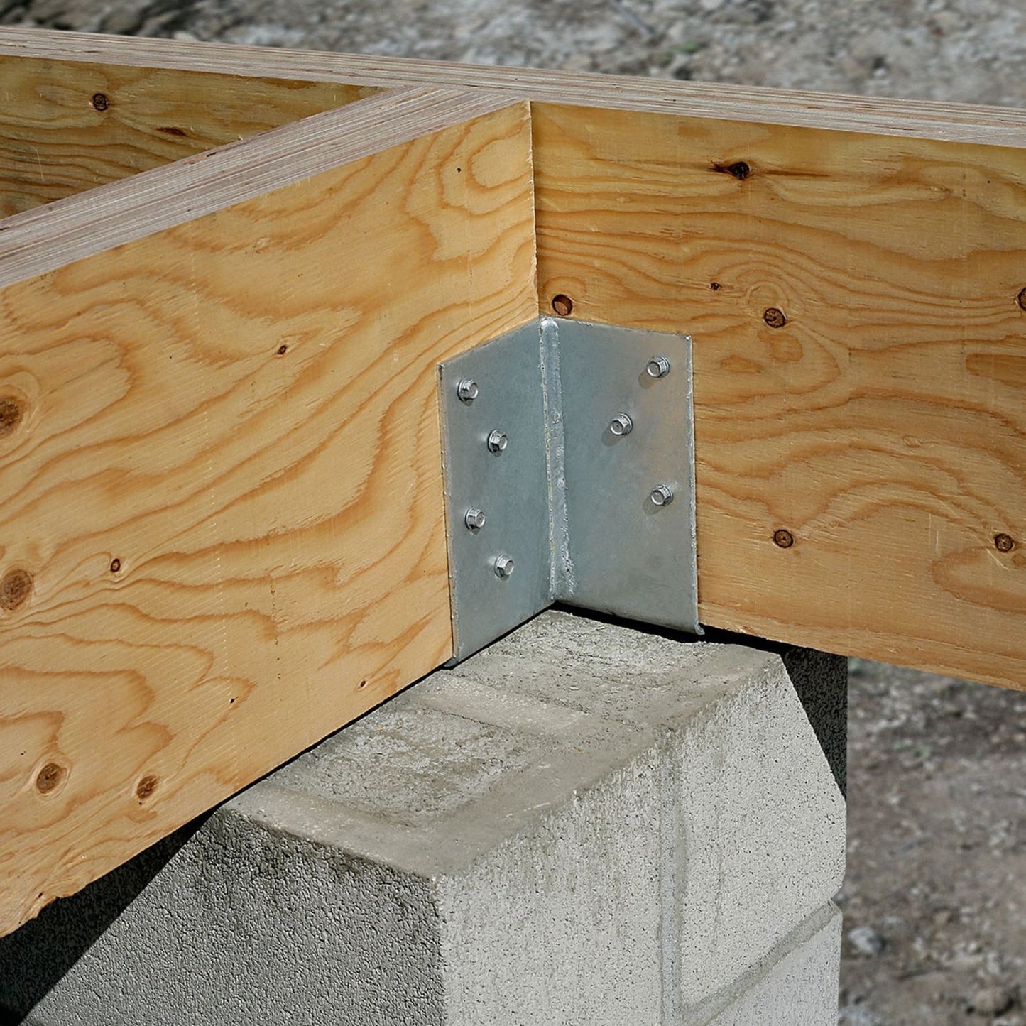 Simpson CCTQM5.50-SDSG T-Shape Column Cap for GFCMU & Concrete Piers 5.5" W/SDS Screws - Hot Dip Galvanized, Made to Order Non-Returnable