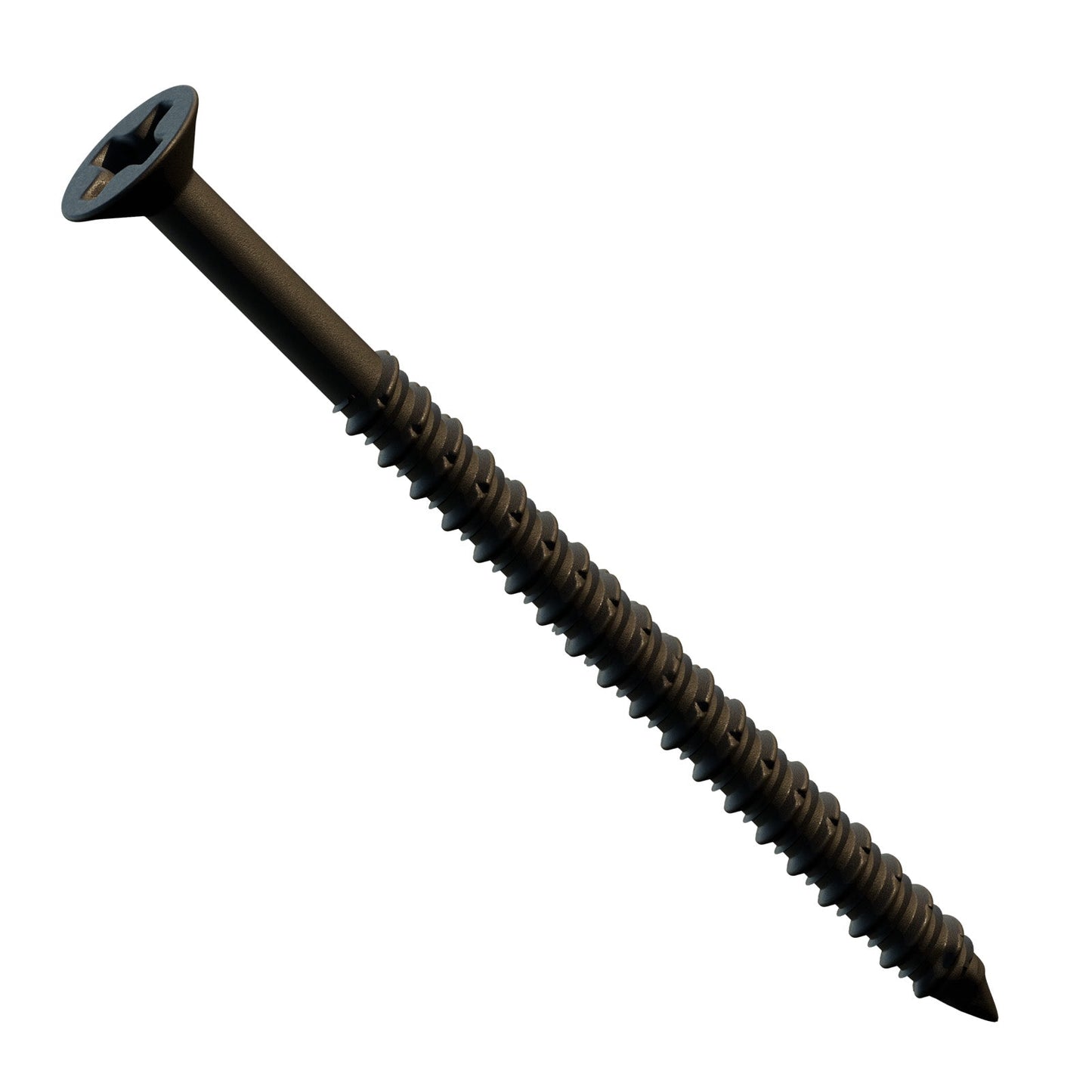 3/16" x 3-1/4" Concrete Screw, Phillips Flat Head - Bronze Dagger-Guard Coating
