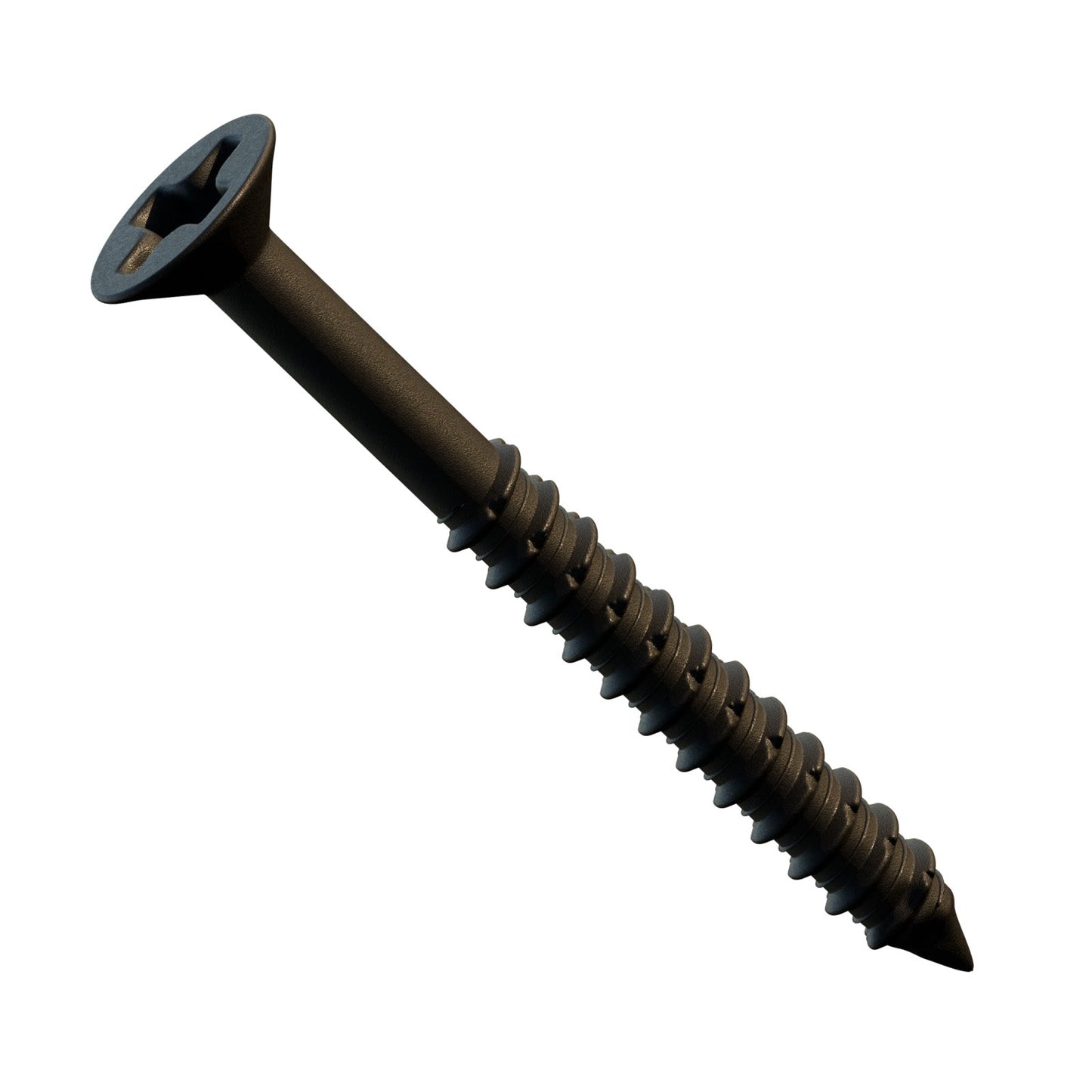 1/4" x 3-1/4" Concrete Screw, Phillips Trim Head - Bronze Dagger-Guard Coating