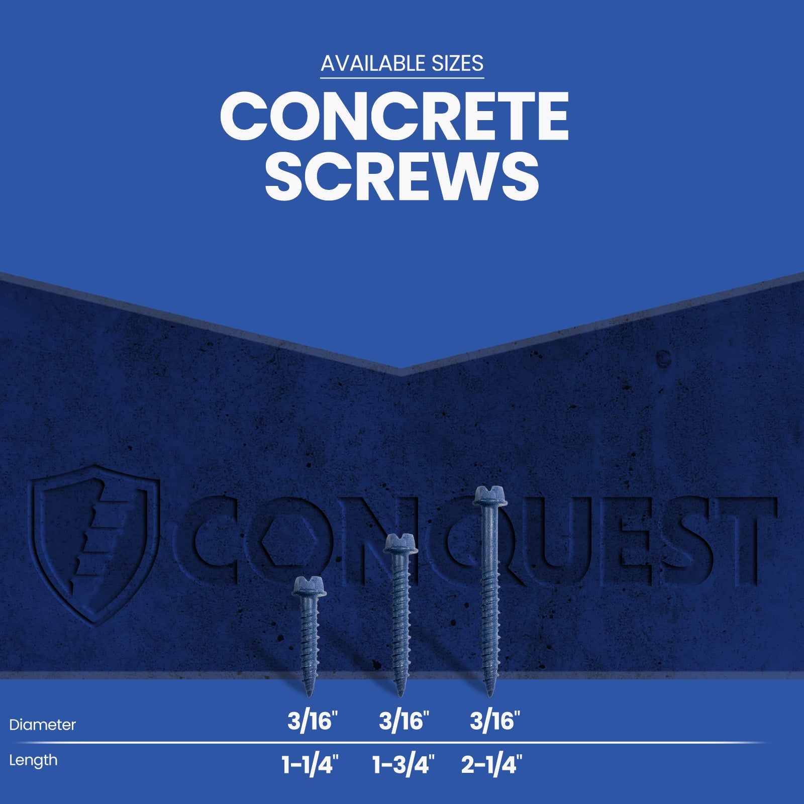 Available in 3 lengths