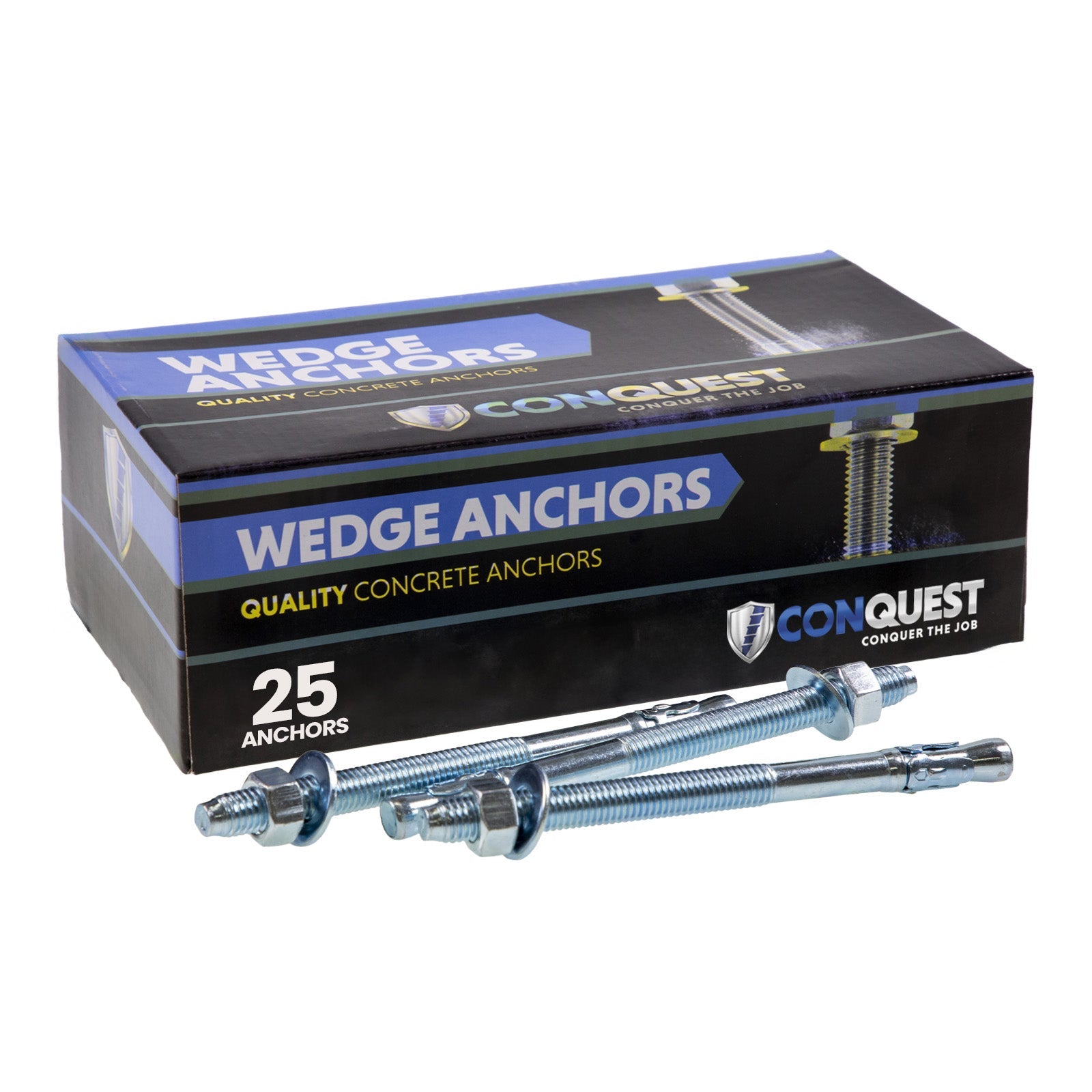 Conquest CWA12-700Z Wedge Anchor 25 Pack