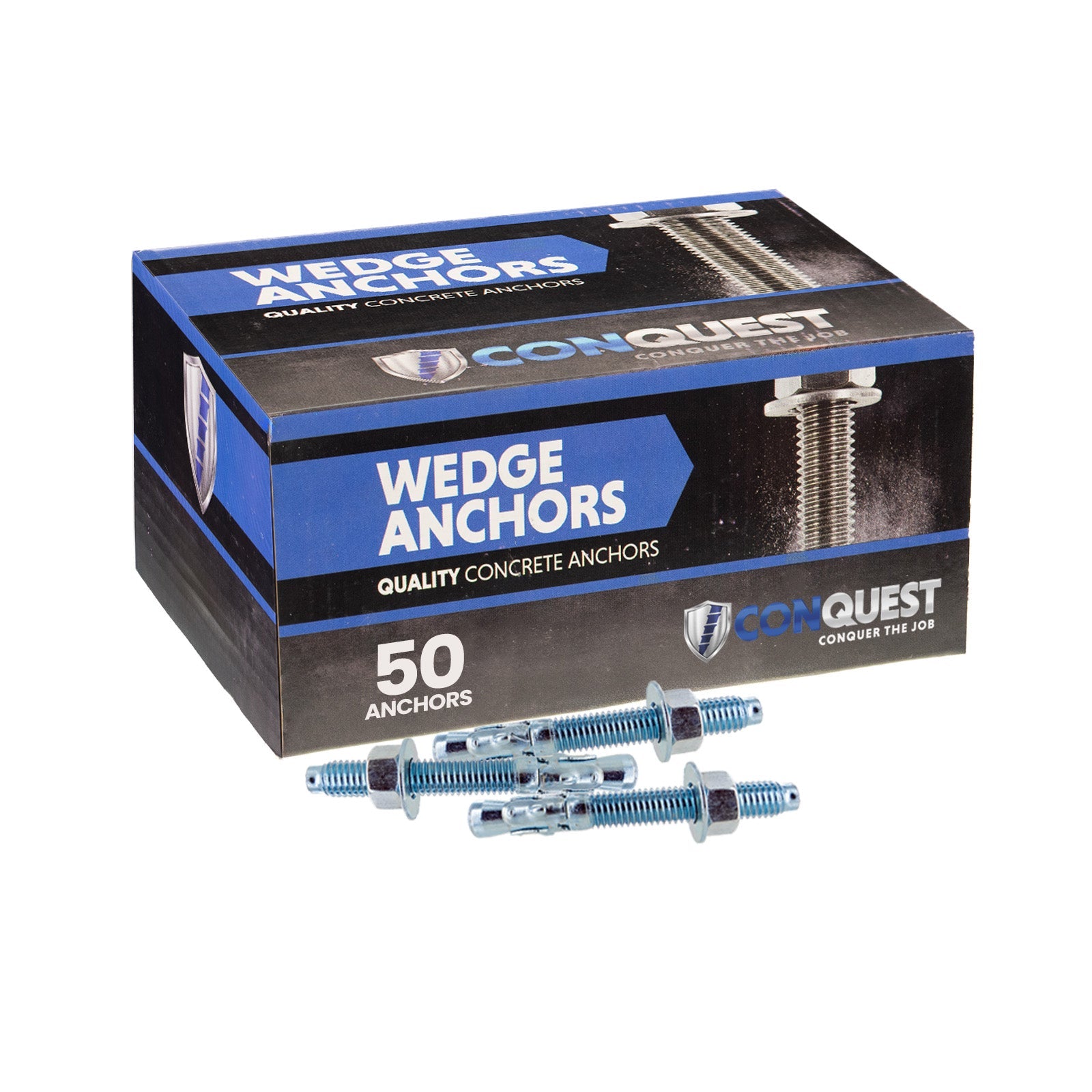 Conquest CWA38-234Z Wedge Anchor 50 pack