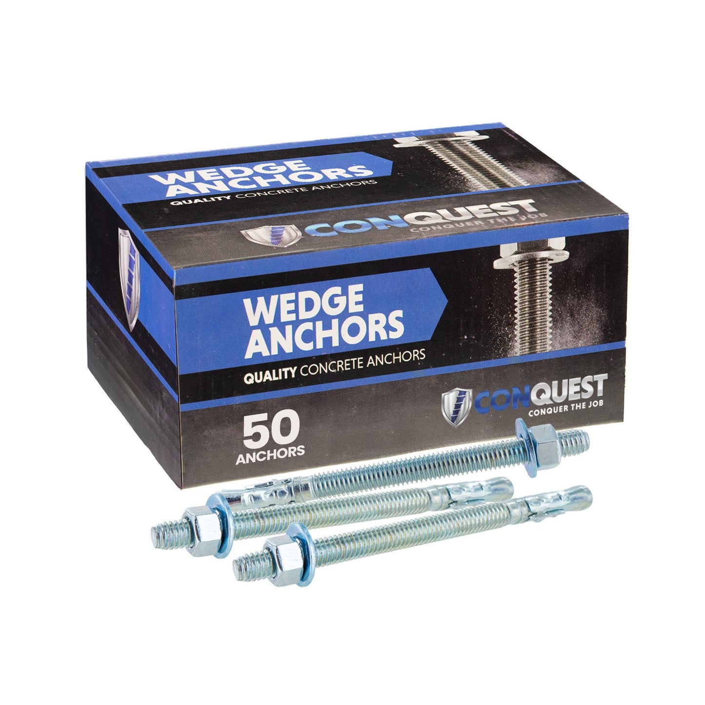 Conquest CWA38-500Z Wedge Anchor 50 pack
