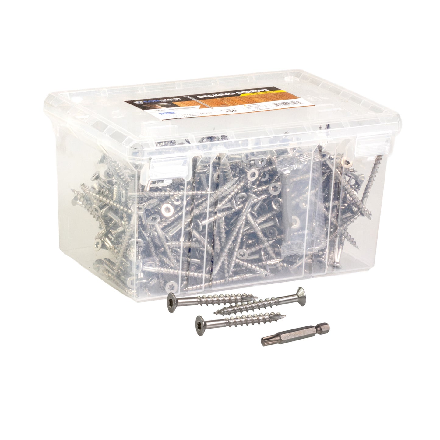 #10 x 2" Conquest T25 Bugle Head Deck Screws - 316 Stainless Steel, Pkg. 350