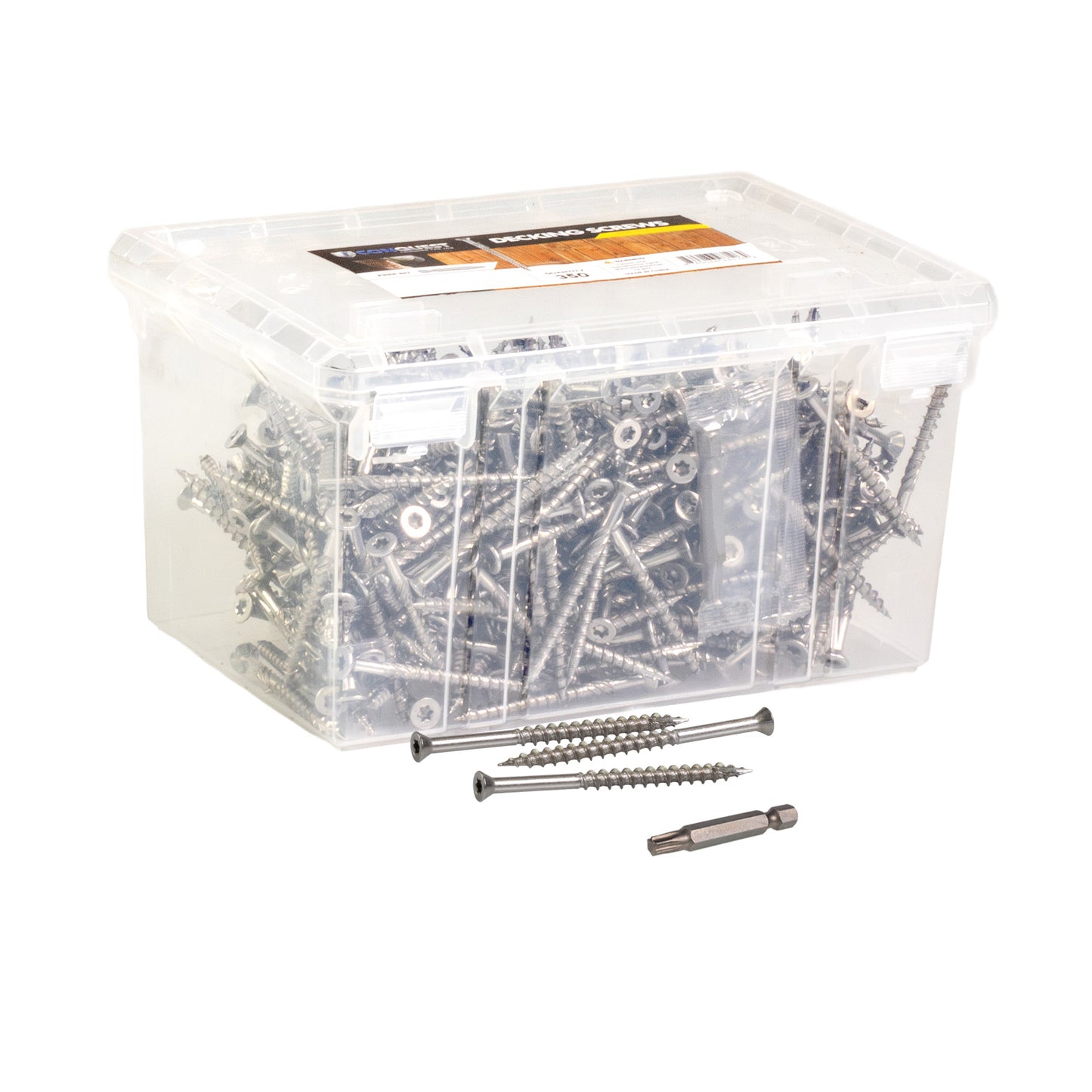 #8 x 2-1/2" Conquest T15 Trim Head Deck Screws - 316 Stainless Steel, Pkg. 350