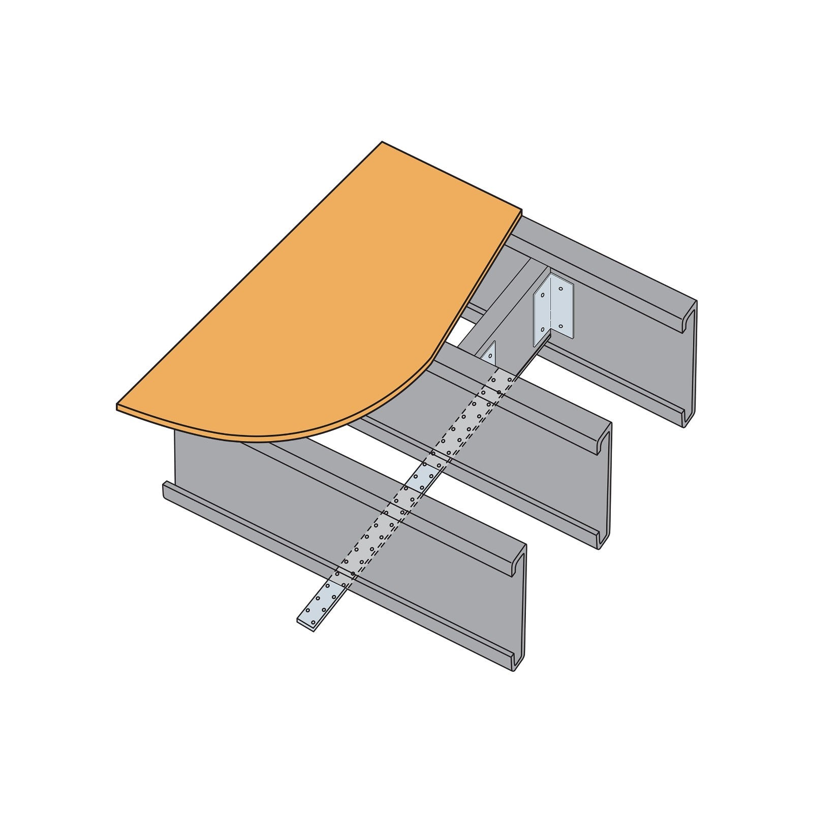 Simpson CS Coil Strap Standard installation