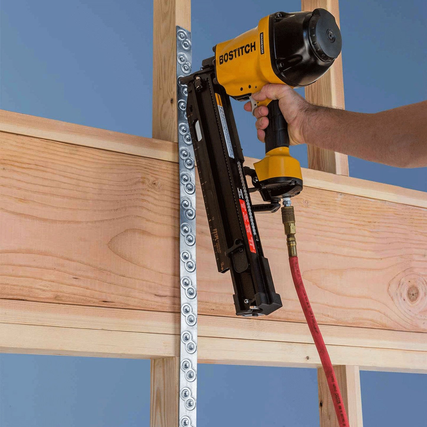 Simpson CSHP18-R 18 Gauge High-Performance Coiled Strap Installation