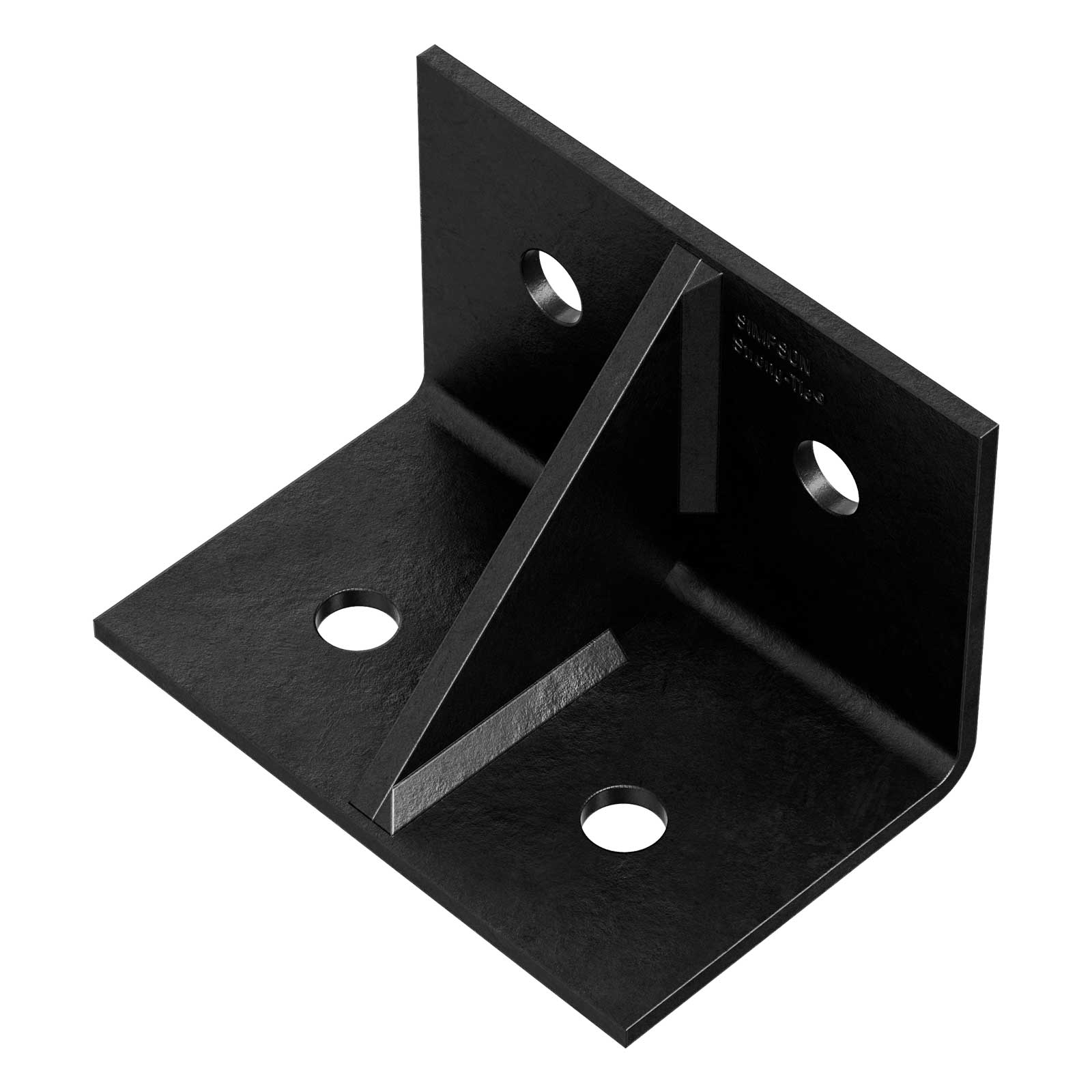 Simpson HL35GPC Heavy L-Shaped Angle with Gusset - Black Powder