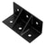 Simpson HL37GPC Heavy L-Shaped Angle with Gusset - Black Powder Coating