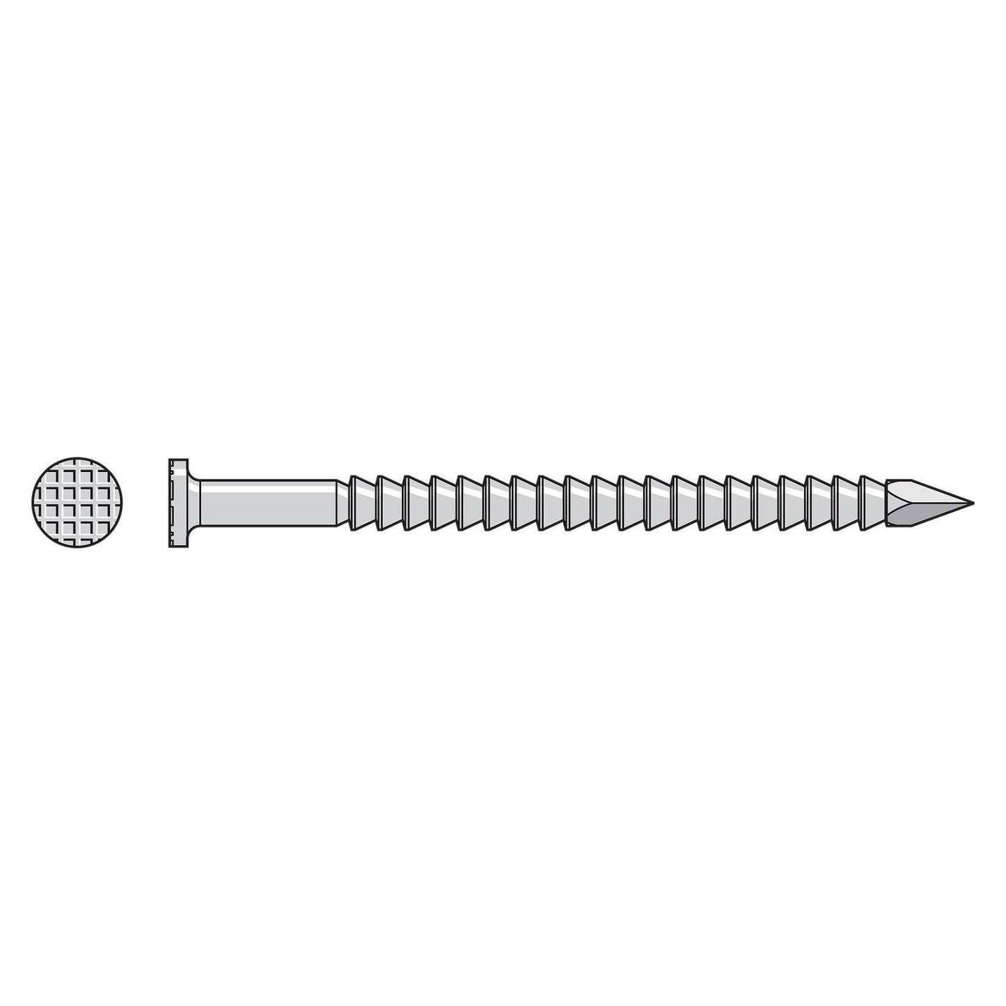 .072" x 1-3/4" Simpson T5ACDRWVRB Steel Cedar Trim Nail - 316 Stainless Steel, Pkg 25 Lb