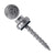 Daggerz zinc hex head pole barn screw with alloy cap and epdm washer