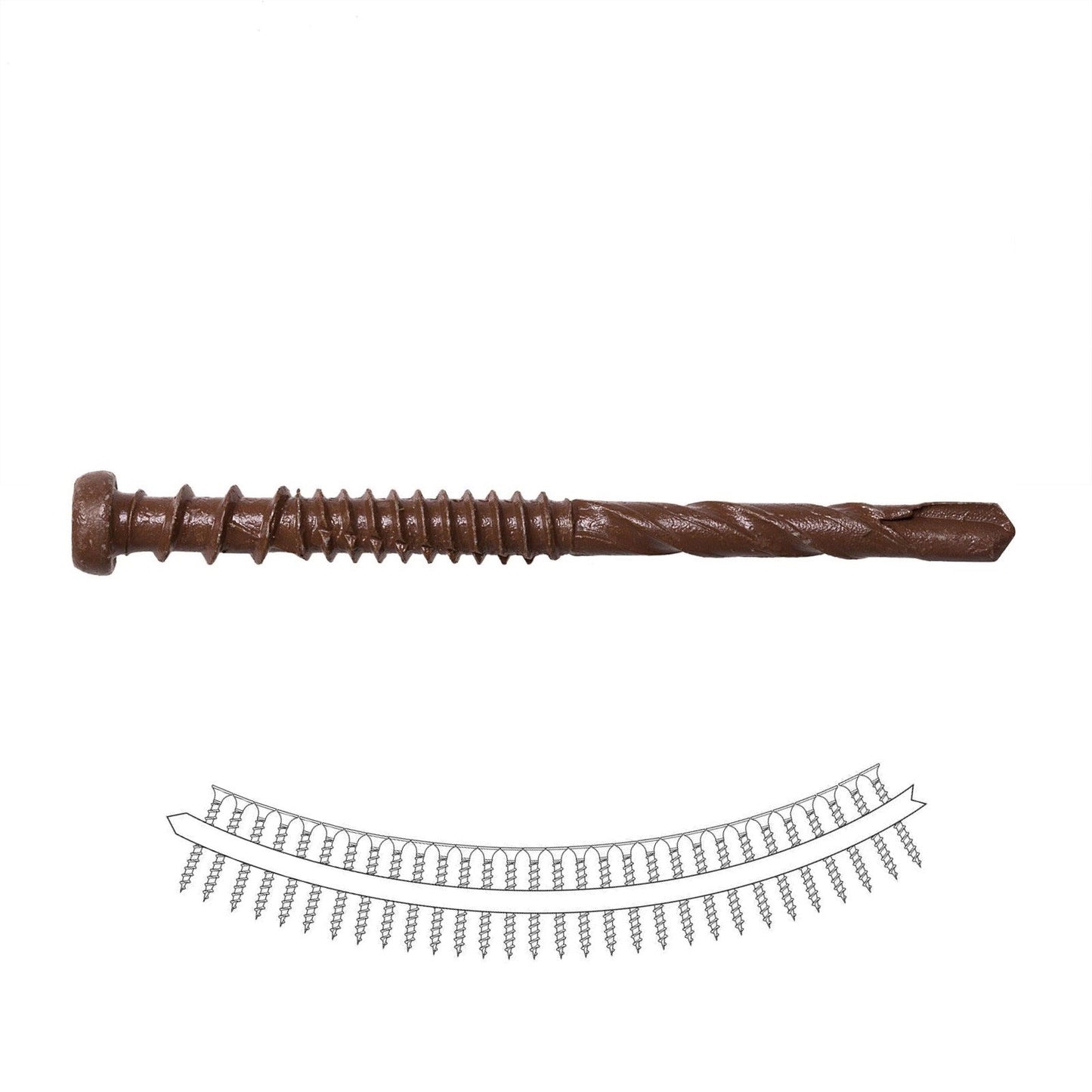 #10 x 2-3/8" Quik Drive DCSD Composite-To-Steel Screw - Red 01, Pkg 1000