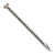 Metal screw with a tan head on a white background