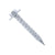 Daggerz white hex flange dagger-con concrete screw