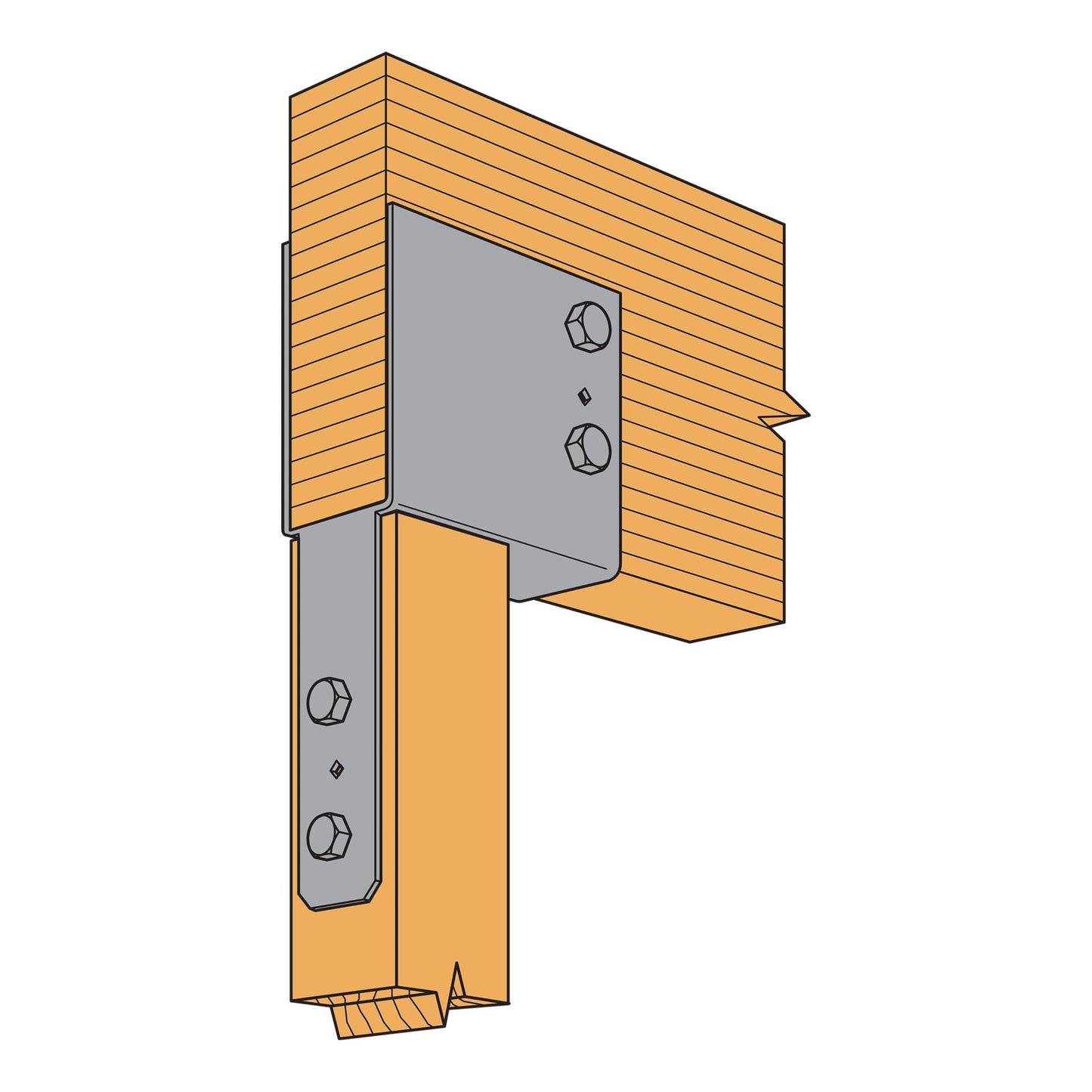 Simpson ECC10X End Column Cap for 10X Beam