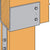 Simpson ECC46  End Column Cap- Gray Paint