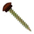 #10 x 112 inch Eclipse Woodbinder Metal Roofing Screw Brown Pkg 250