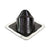 #2 Roofjack Extreme Angle EPDM Pipe Flashing Boot for Metal Roof, Black