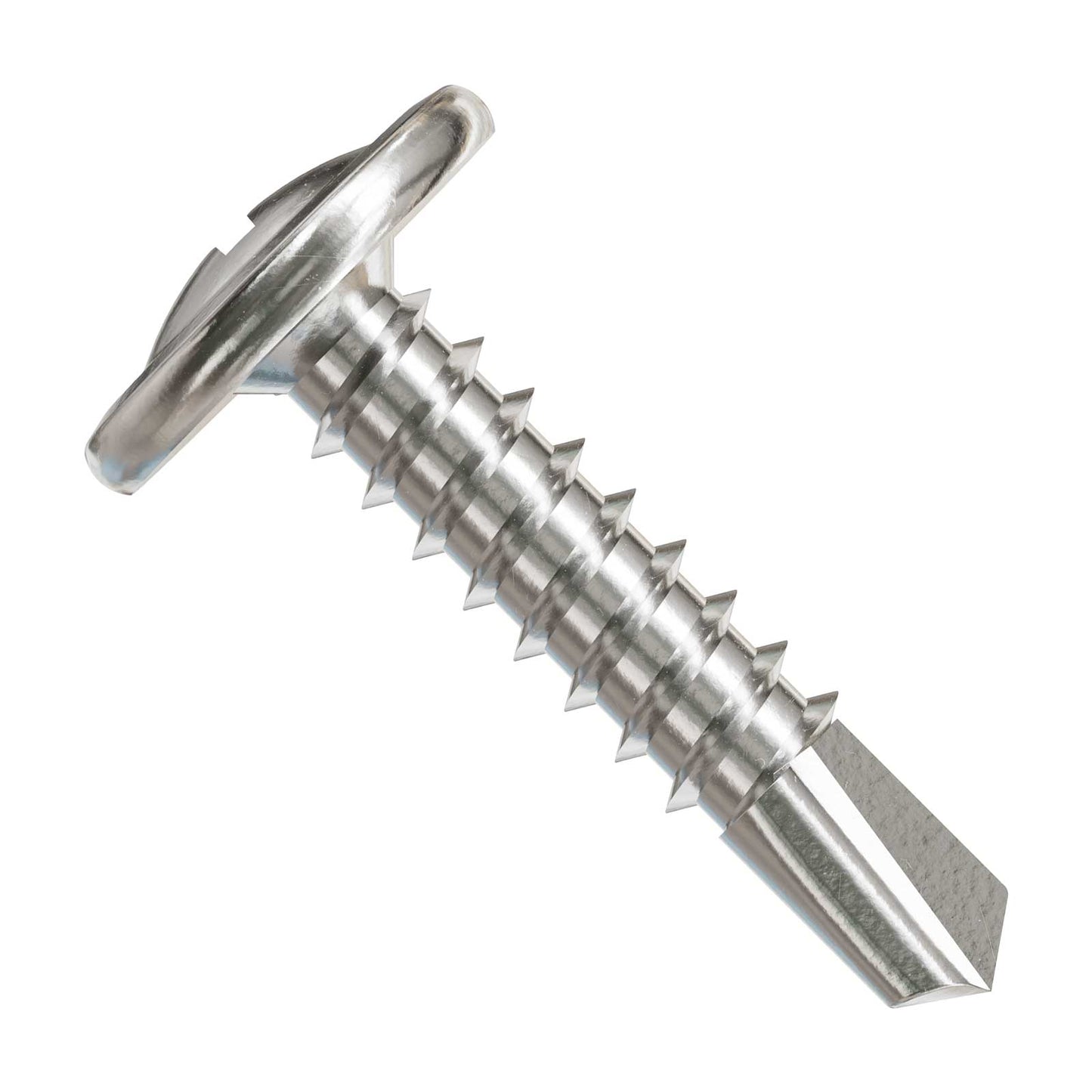 #8 x 3/4" Self-Drilling Wire-Lath Modified Truss-Head Screw - 410 Stainless Steel, Pkg 100