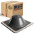 Fix-A-Flash Closed Top Square EPDM Pipe Flashing Boot for Metal Roof, Black