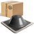 Fix-A-Flash Closed Top Square EPDM Pipe Flashing Boot for Metal Roof, Black