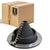 #1 Roofjack Round Retrofit EPDM Pipe Flashing Boot for Metal Roof, Black