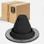 #1 Roofjack Round EPDM Pipe Flashing Boot for Metal Roof, Black