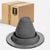 #1 Roofjack Round EPDM Pipe Flashing Boot for Metal Roof, Dark Gray