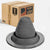 #1 Roofjack Round EPDM Pipe Flashing Boot for Metal Roof, Dark Gray